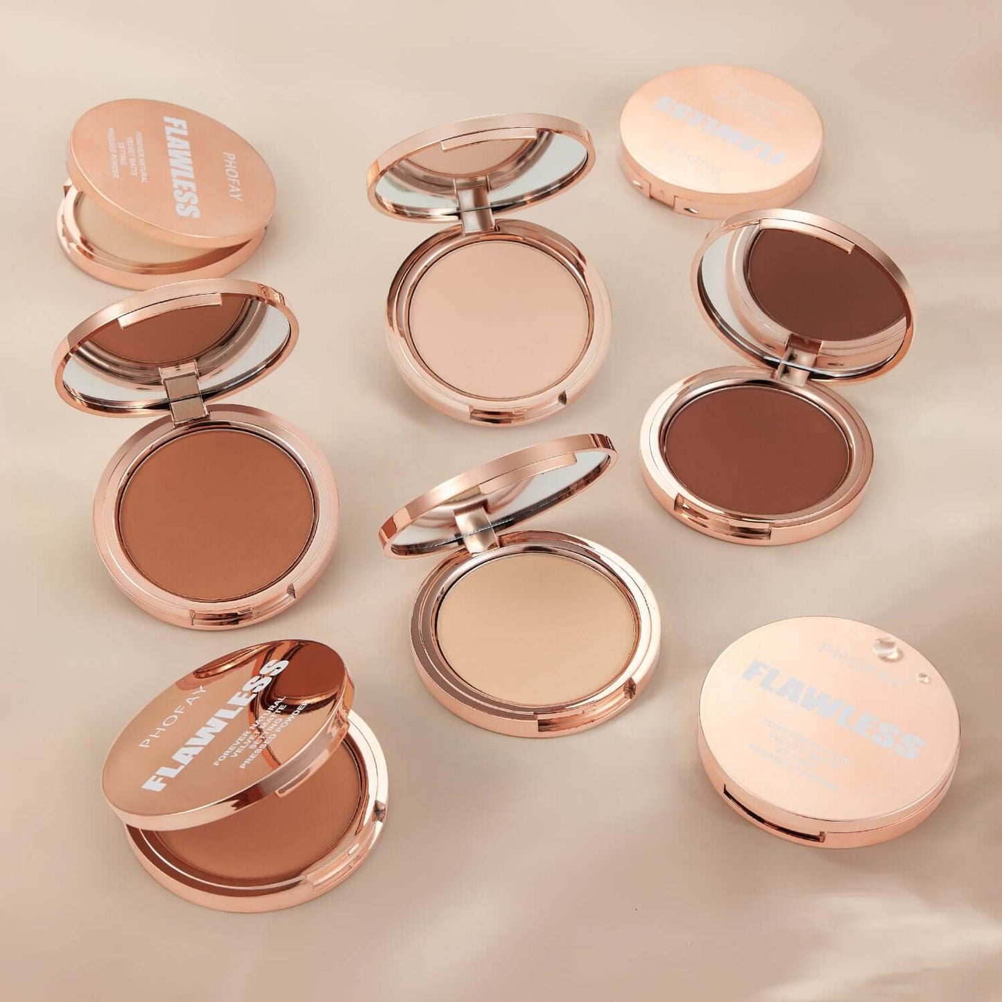 Concealer foundation matte setting pressed powder for concealing and boost natural glow