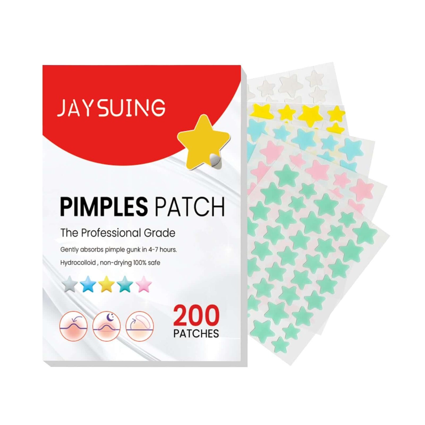 Hydrocolloid Pimple Patches Star-shaped cute and Effective