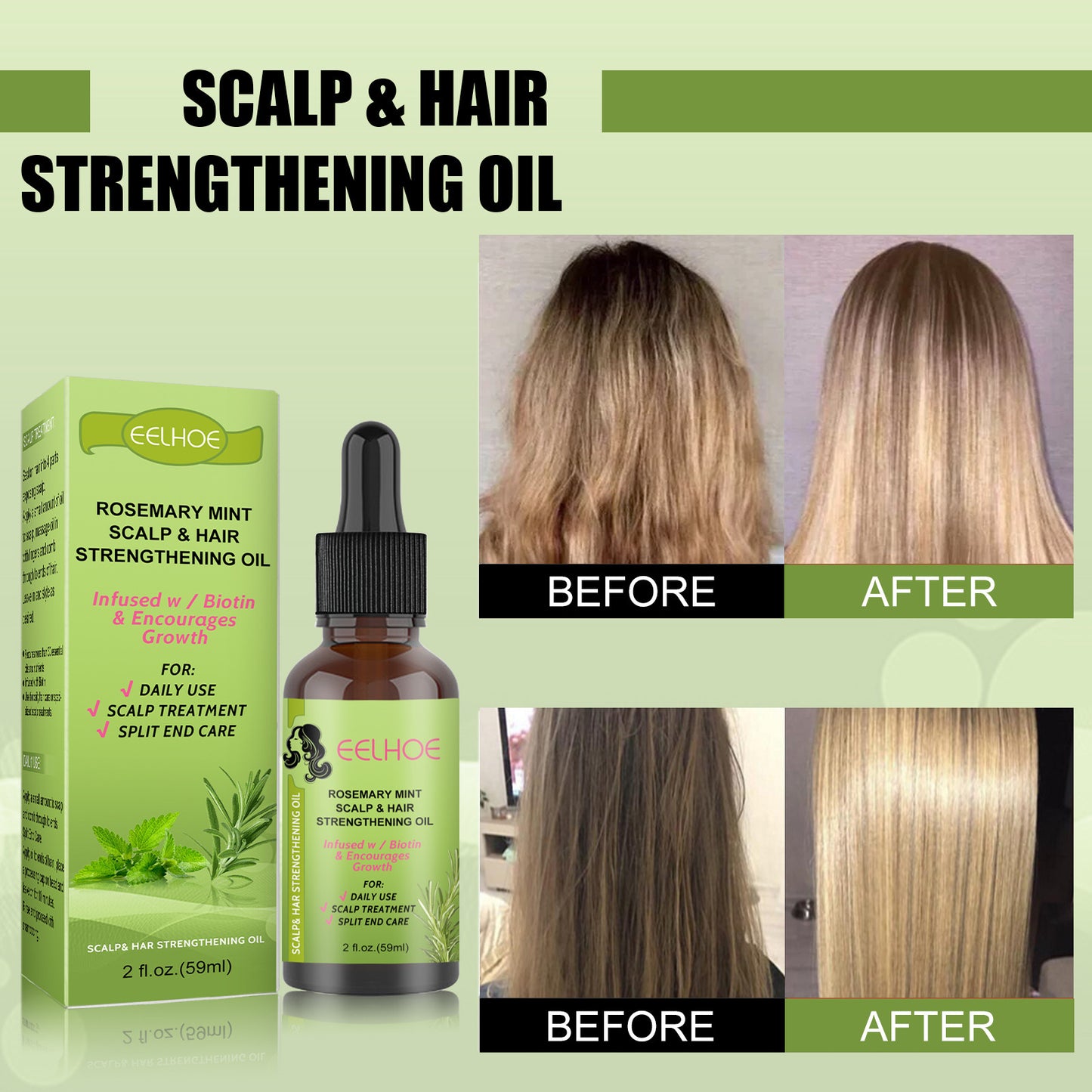 Hair Strengthening and Hydrating for Growth and Beautiful Hair