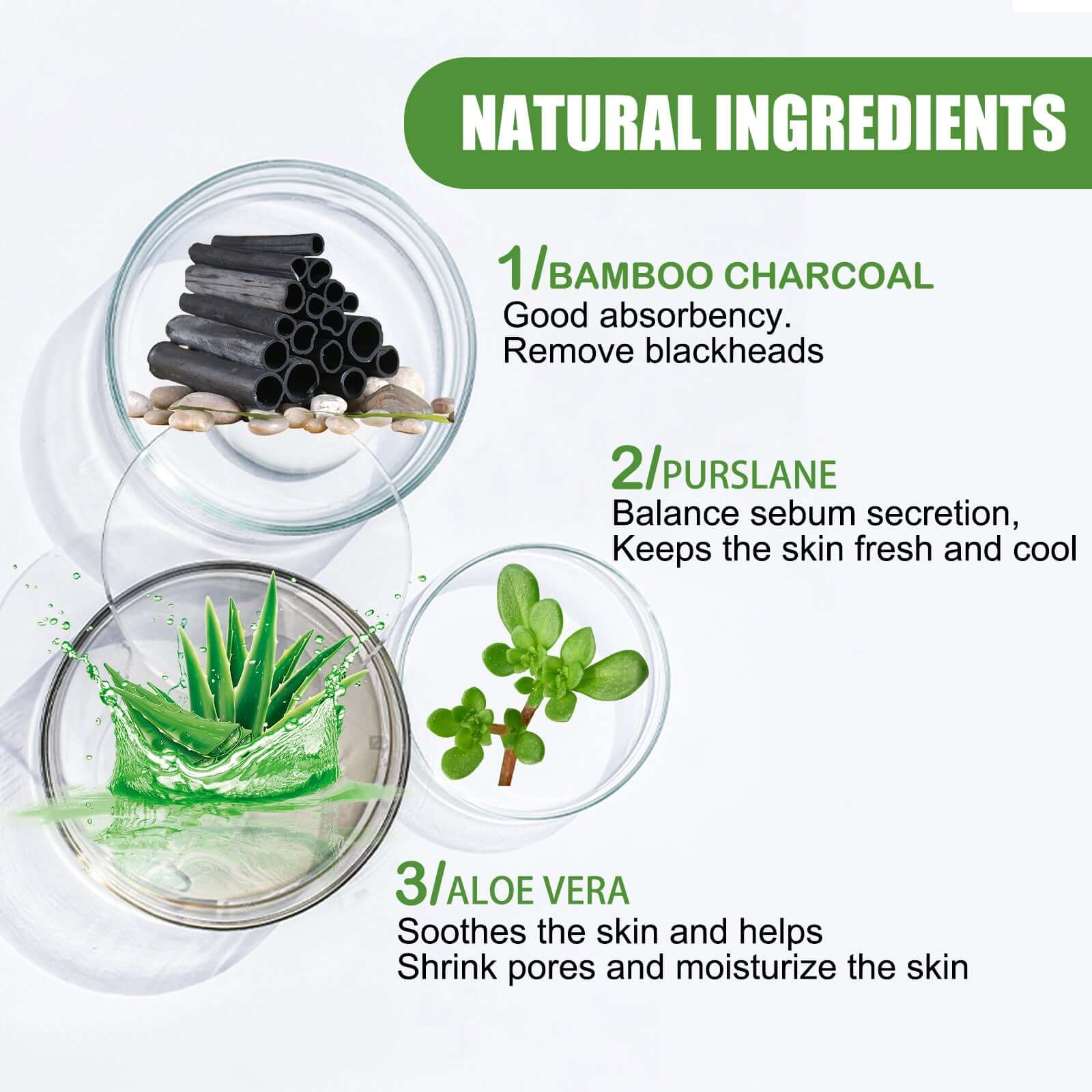 Bamboo Charcoal Facial Mask Hydrating and Effective for blackhead removal