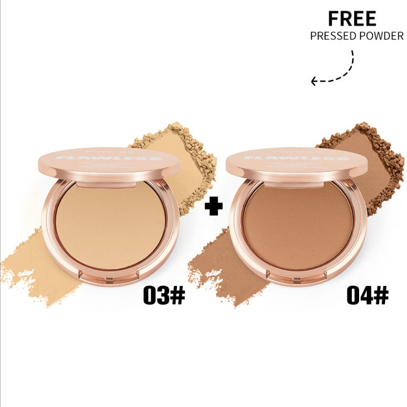 Concealer foundation matte setting pressed powder for concealing and boost natural glow