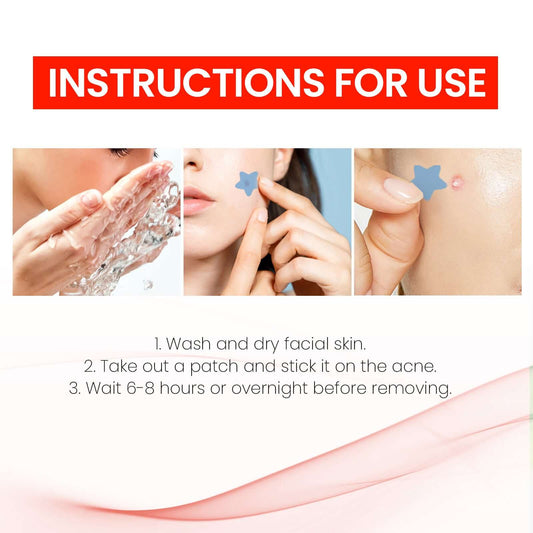Hydrocolloid Pimple Patches Star-shaped cute and Effective
